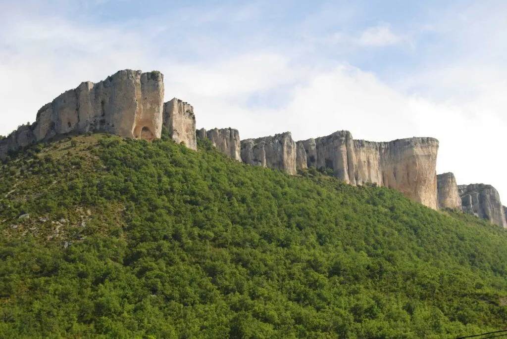 Vistas de la Sierra de Lokiz desde Ganuza, Navarra